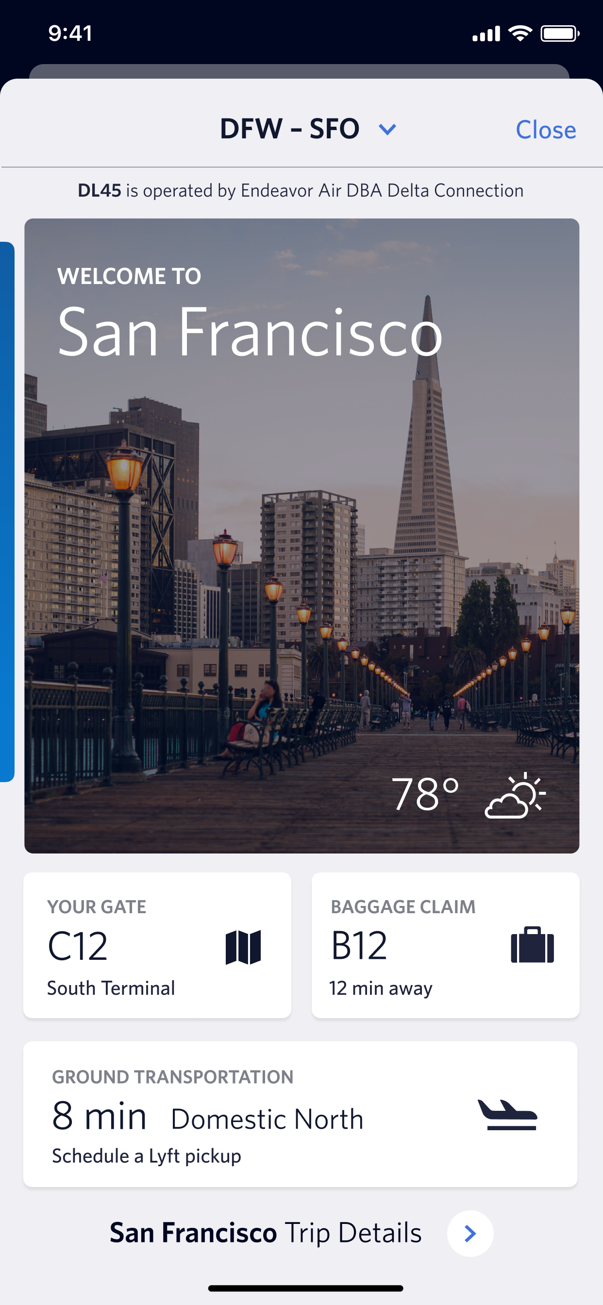 Today study, February 2020: the app on arrival.